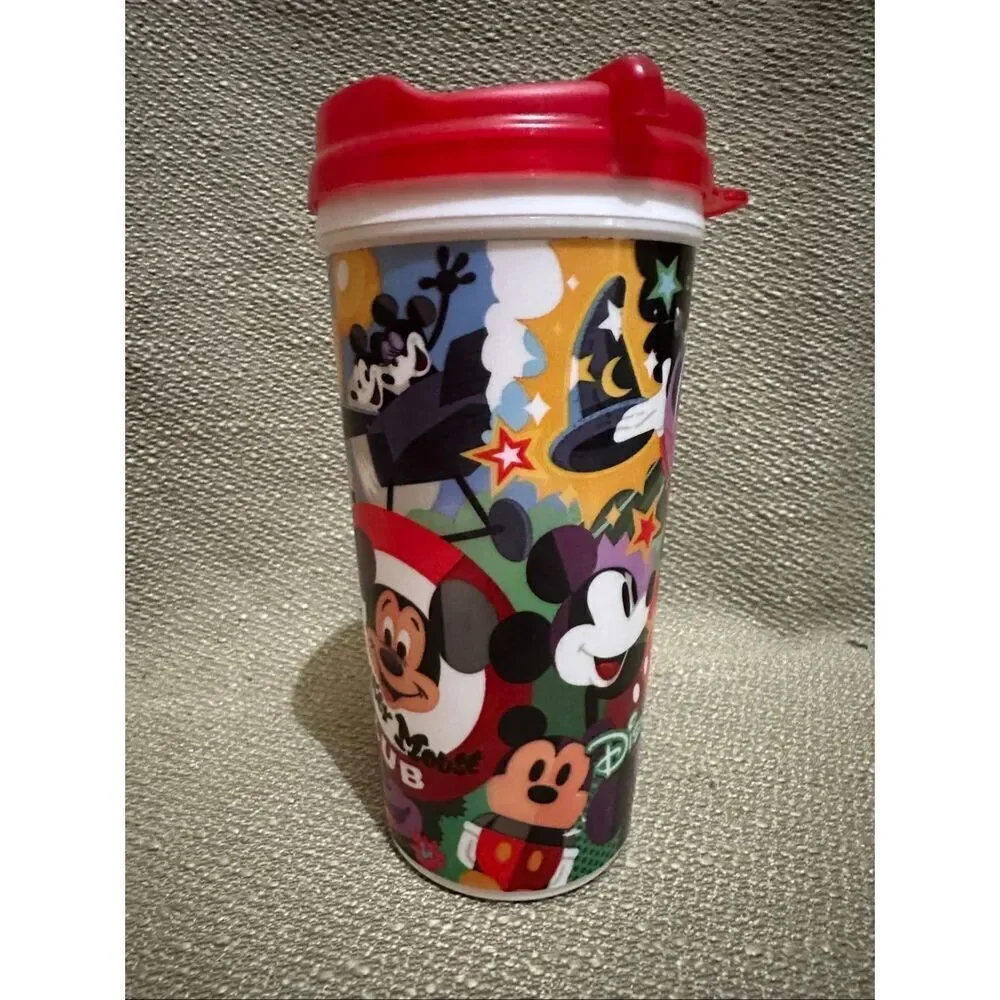 Walt Disney World Mickey Mouse Club Whirley Rapid Fill Reusable Travel Mug Cup